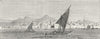 SAUDI ARABIA. The Red Sea. Djiddah 1880 old antique vintage print picture