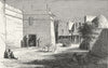 MALI. Ahmadou's Palace at Segou 1880 old antique vintage print picture