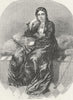 ARMENIA. The Caucasus. Armenian lady 1880 old antique vintage print picture
