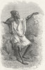 MALI. San-Farba, a griot of Segou 1880 old antique vintage print picture