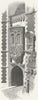 PORTUGAL. Lisbon. Door & oriel, Penha Verde in Sintra 1880 old antique print