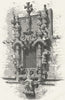 PORTUGAL. Lisbon. Casa do Capitulo 1880 old antique vintage print picture