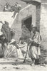MOROCCO. Jail & guard, Tetuan 1880 old antique vintage print picture