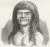 ARGENTINA. Indian of Rio Quarto 1880 old antique vintage print picture