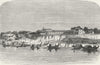ARGENTINA. Village, Parana 1880 old antique vintage print picture