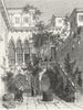 VENICE. Palace Talviali 1880 old antique vintage print picture