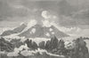 ICELAND. Hekla. Mount Hekla 1880 old antique vintage print picture