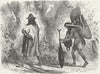 PERU. Lima & Andes. Panos Indian & his wife, journey 1880 old antique print