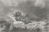ARCTIC. German voyages. crew of Hansa, Ice-floe 1880 old antique print picture