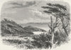 CHILE. South America. View Puerto Hambre 1880 old antique print picture