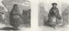 PERU. Lima. Middle-aged Limena; Young Mestizo Woman 1880 old antique print