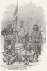 HUNTING. Himalayas. Our Coolie Porters 1880 old antique vintage print picture