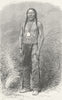 USA. North-American Indians. My Patient's father 1880 old antique print