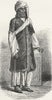 COSTUME. Himalayas. peasant of Kumaon 1880 old antique vintage print picture