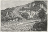 BRIDGES. Himalayas. Bridge in Ghurwal 1880 old antique vintage print picture