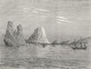 NEW CALEDONIA. The Hienghen rocks 1880 old antique vintage print picture