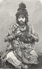 INDIA. Temples. Hindu Fakir 1880 old antique vintage print picture