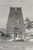 INDIA. Temples. Chief Gopuram of Combaconum 1880 old antique print picture