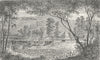 HUNGARY. Bridge in the Szil Valley 1880 old antique vintage print picture