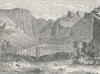 NEVADA. Under snow. Sierra 1880 old antique vintage print picture
