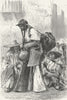 MEXICO. Mexican water-carrier(Aguador) 1880 old antique vintage print picture