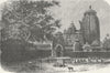 INDIA. Black Pagoda Temple of Juggernath 1880 old antique print picture
