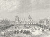 MEXICO. Mexican Plaza Grande 1880 old antique vintage print picture