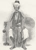 INDIA. Dehra Dhoon. Hindu mendicant, Hurdwar 1880 old antique print picture