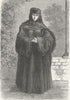 PORTRAITS. Wallachian lady in travelling-costume 1880 old antique print