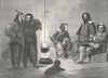 ARCTIC. Day's sport, Polar Sea. In winter quarters  1880 old antique print