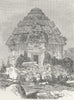 INDIA. Temples I. Gateway of Temple Sun 1880 old antique vintage print picture