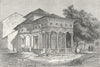 ROMANIA. Danubian Principalities. Church, Bucharest 1880 old antique print