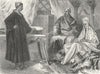 CHINA. Dzungaria. Tent of Tartar Chief 1880 old antique vintage print picture