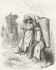 SPAIN. Andalusia. Peasants, Vineyards of Val de Penas 1880 old antique print