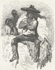 SPAIN. Andalusia. Natives of Jaen 1880 old antique vintage print picture