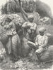 INDIA. Cotton-store & Coolies, Mumbai 1880 old antique vintage print picture