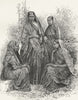 INDIA. Mumbai & Malabar Coast. Christian Converts  1880 old antique print
