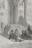 GRANADA. Ferdinand & Isabella tomb, Cathedral 1880 old antique print picture