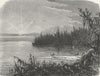 FLORIDA. St John's  1880 old antique vintage print picture