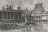 INDIA. Sacred Pool Thiruchchirapalli 1880 old antique vintage print picture