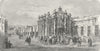 MEXICO. Fountain & Aqueduct  1880 old antique vintage print picture
