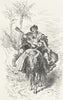 SPAIN. Andalusia. Muleteer of nr Malaga 1880 old antique vintage print picture