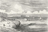 SPAIN. Andalusia. Cadiz 1880 old antique vintage print picture