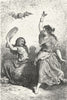 SPAIN. Andalusia. Gipsy Dance 1880 old antique vintage print picture