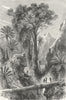 MADAGASCAR. Rd to Antananarivo 1880 old antique vintage print picture