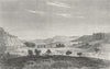 MADAGASCAR. View Ft Dauphin 1880 old antique vintage print picture