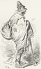 SPAIN. Andalusia. Inhabitant of Albacete 1880 old antique print picture