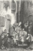 SPAIN. Andalusia. A Street in Albacete 1880 old antique vintage print picture
