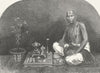 INDIA. Mumbai & Malabar Coast. Brahmin, Prayer 1880 old antique print picture