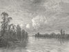 MEXICO. A water-reach 1880 old antique vintage print picture